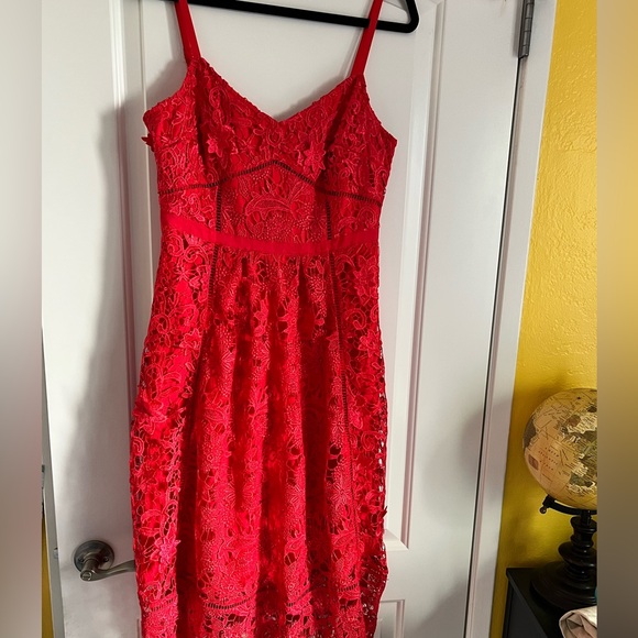 NWOT Ted Baker Valens mixed lace midi dress, Ted size 3 (regular 8) - Picture 8 of 12